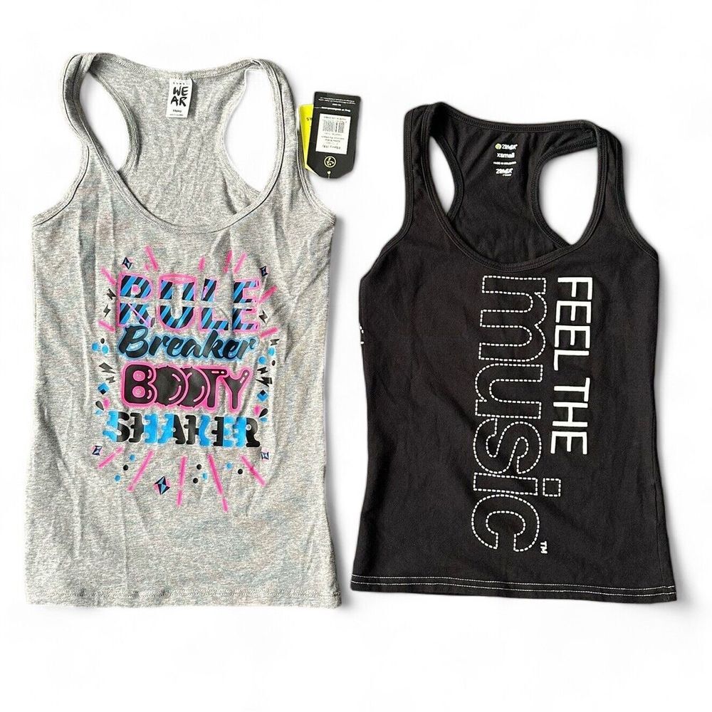 Zumba Lot of 2 XS Women's Tank Tops Shirts
